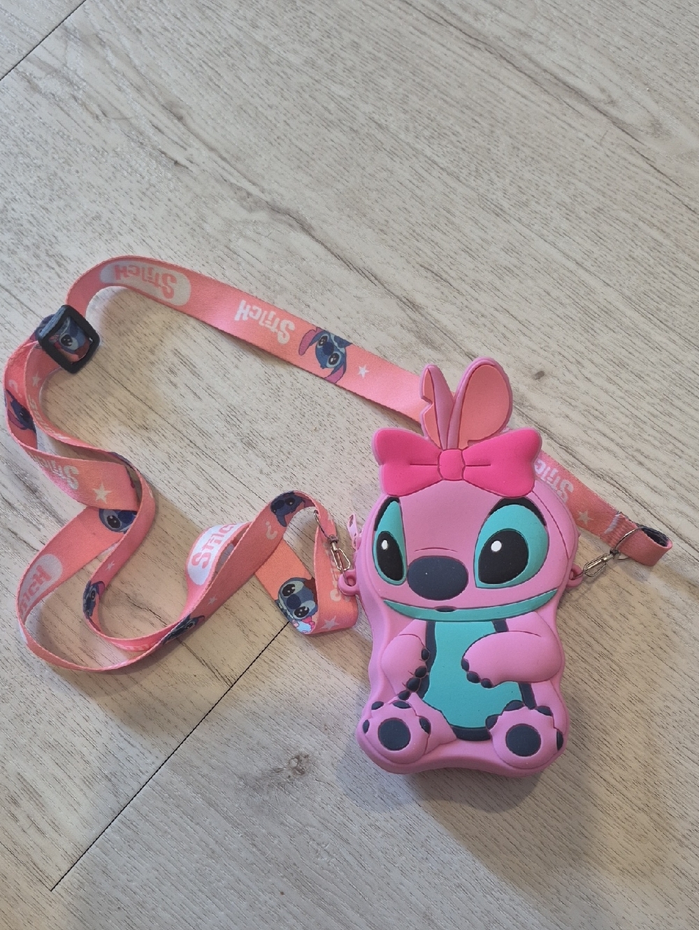 Stitch Pink Bow Crossbody Kids Purse - Cute Character Bag